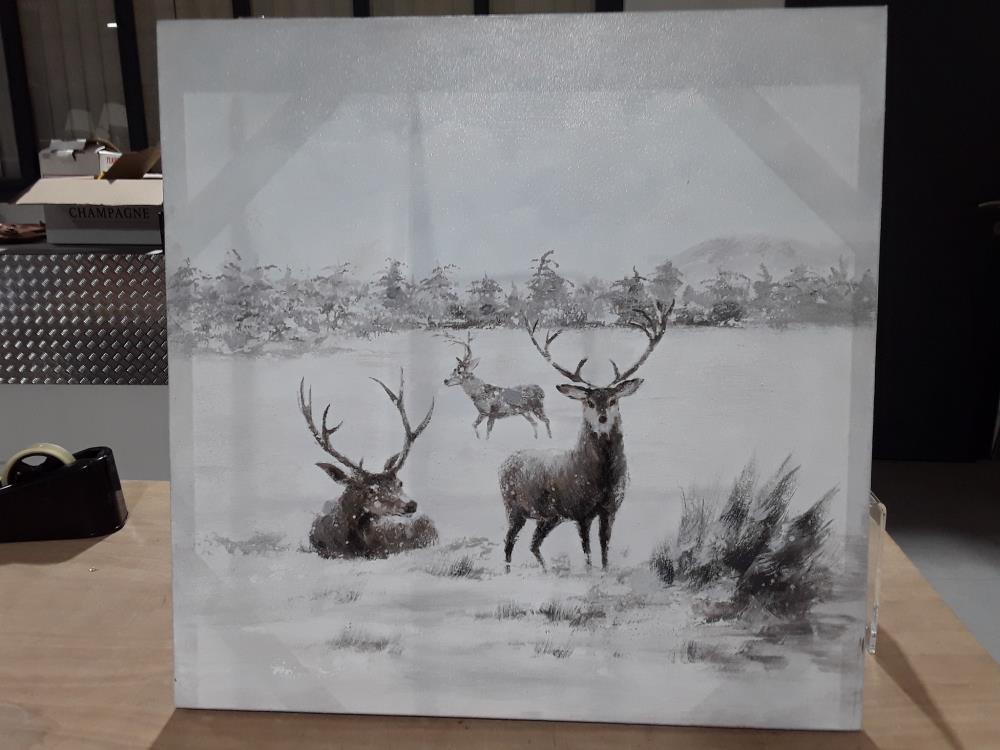 PEINTURE À L'HUILE CERF