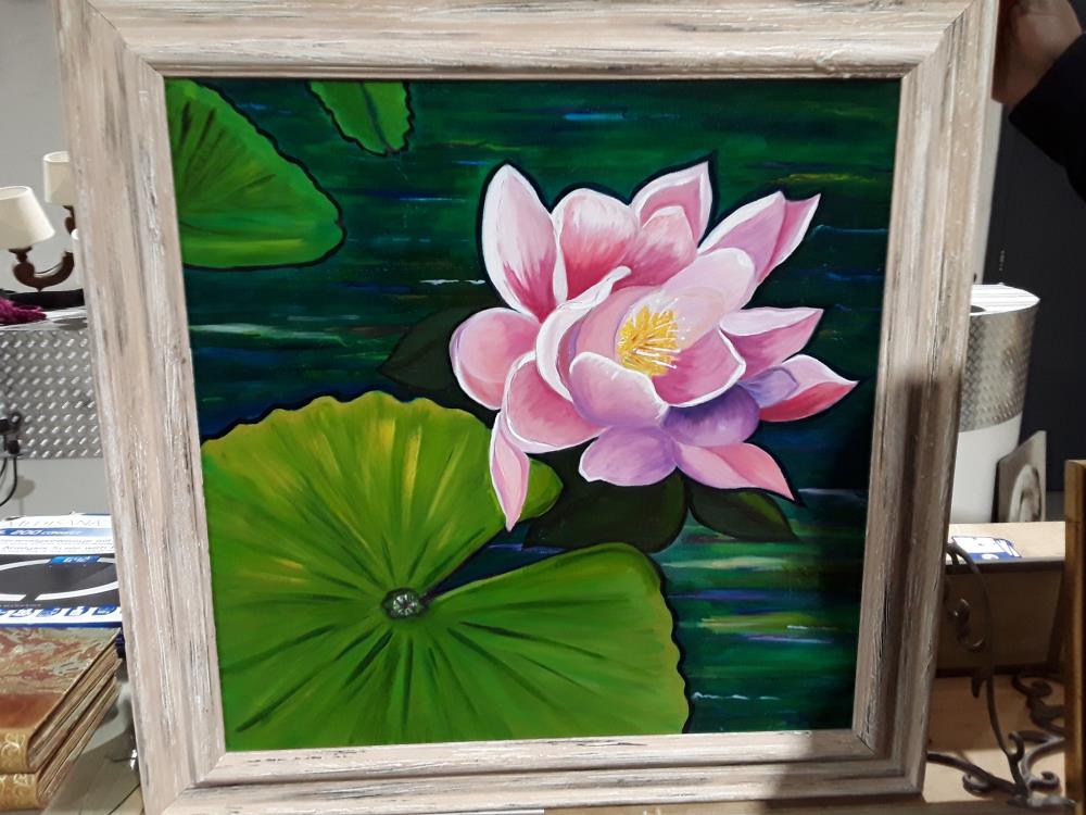 PEINTURE À L'HUILE SIGNÉ NICOLE FAYOLLE 