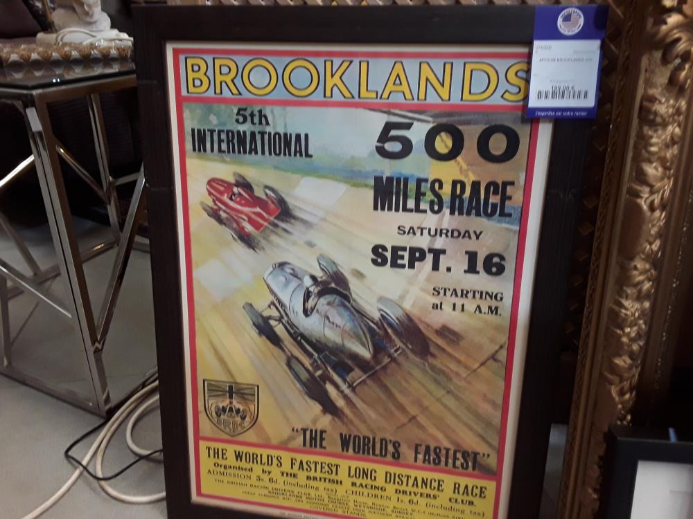 AFFICHE BROOKLANDS 500