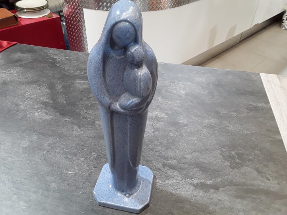VIERGE À L'ENFANT CÉRAMIQUE MODERNE