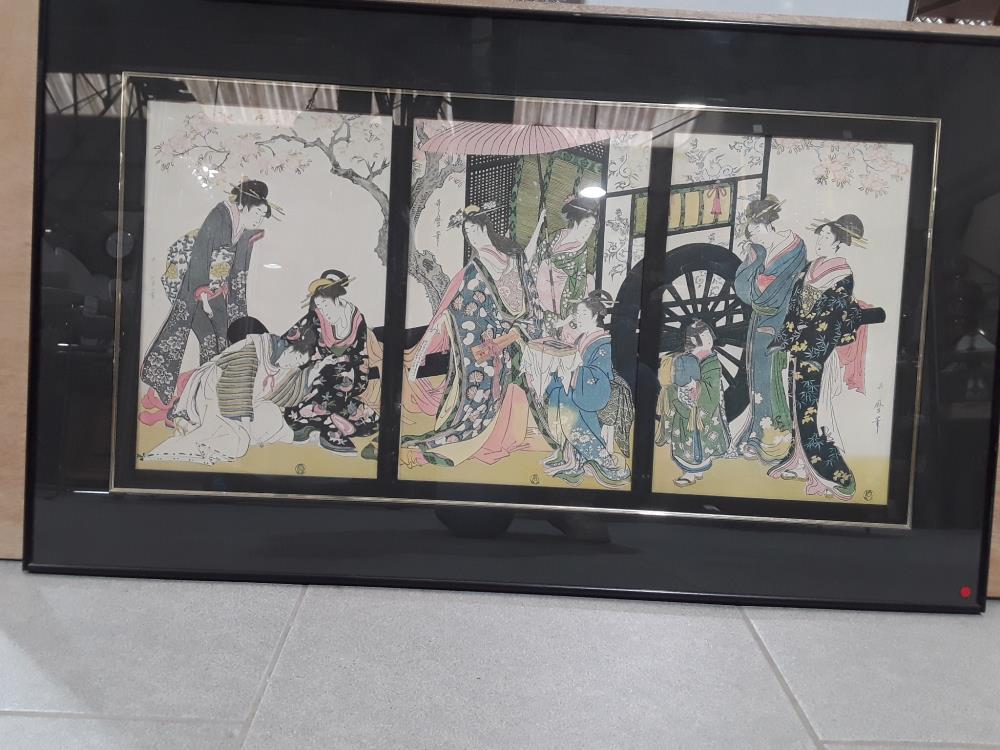 CADRE 3 SÉRIGRAPHE JAPONAISE GM