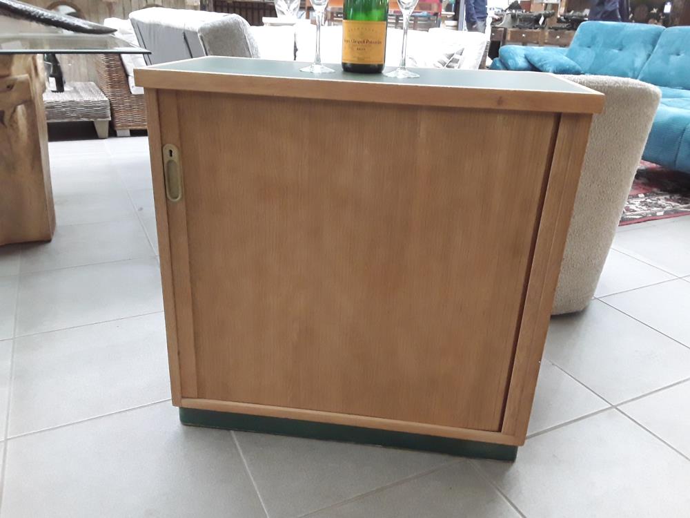MEUBLE BAR À VOLET VINTAGE 