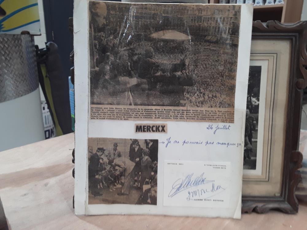 AUTOGRAPHE EDDY MERCKX 