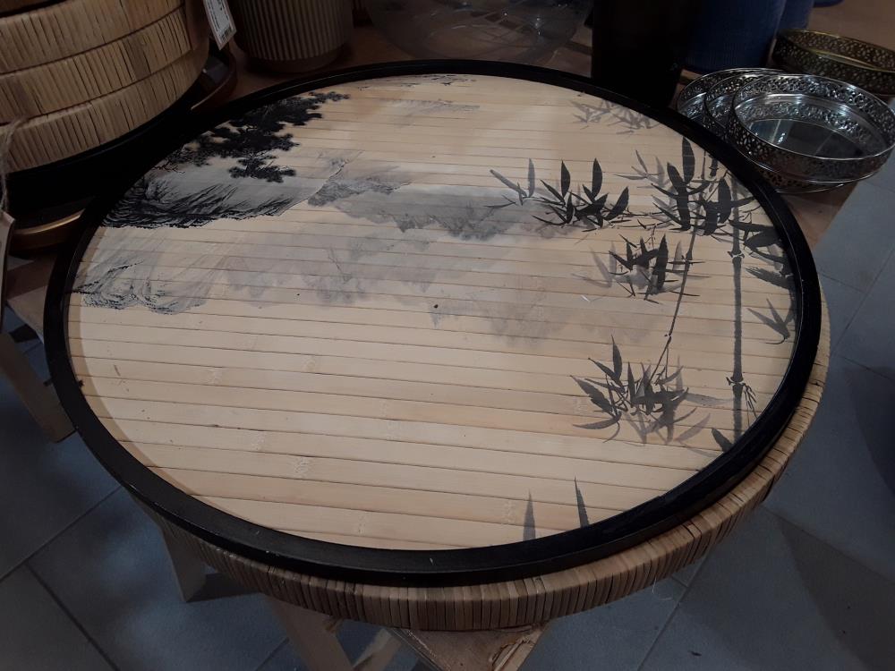 PLATEAU JONC SERVICE DE TABLE 