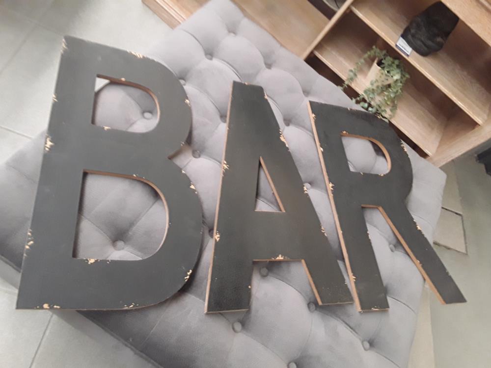 LOT DE LETTRES BAR DECO 