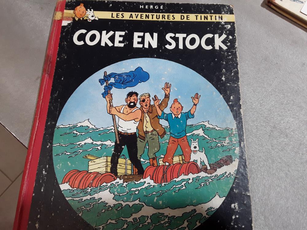 TINTIN COKE EN STOCK EO BELGE B24-1958