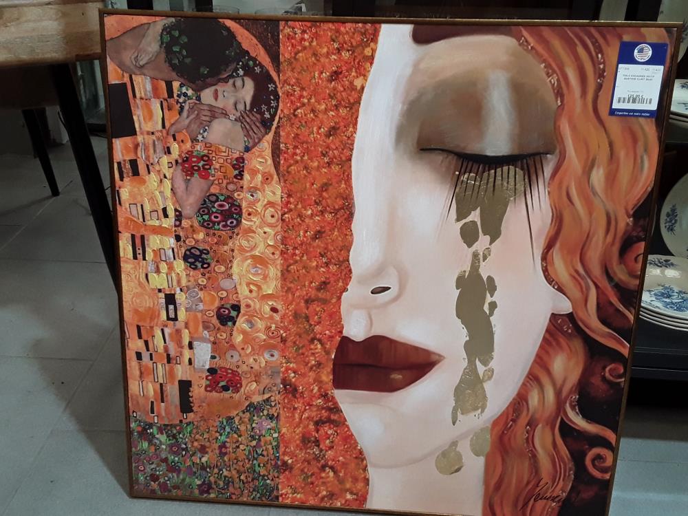 TOILE ENCADRÉE MOTIF GUSTAVE KLIMT 80/80
