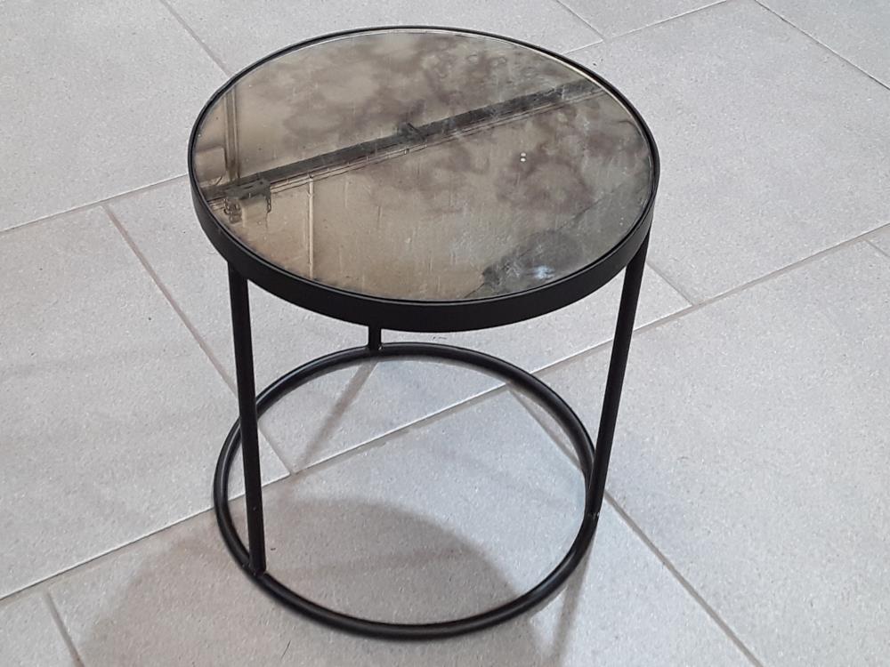 TABLE D'APPOINT MIROIR DECO