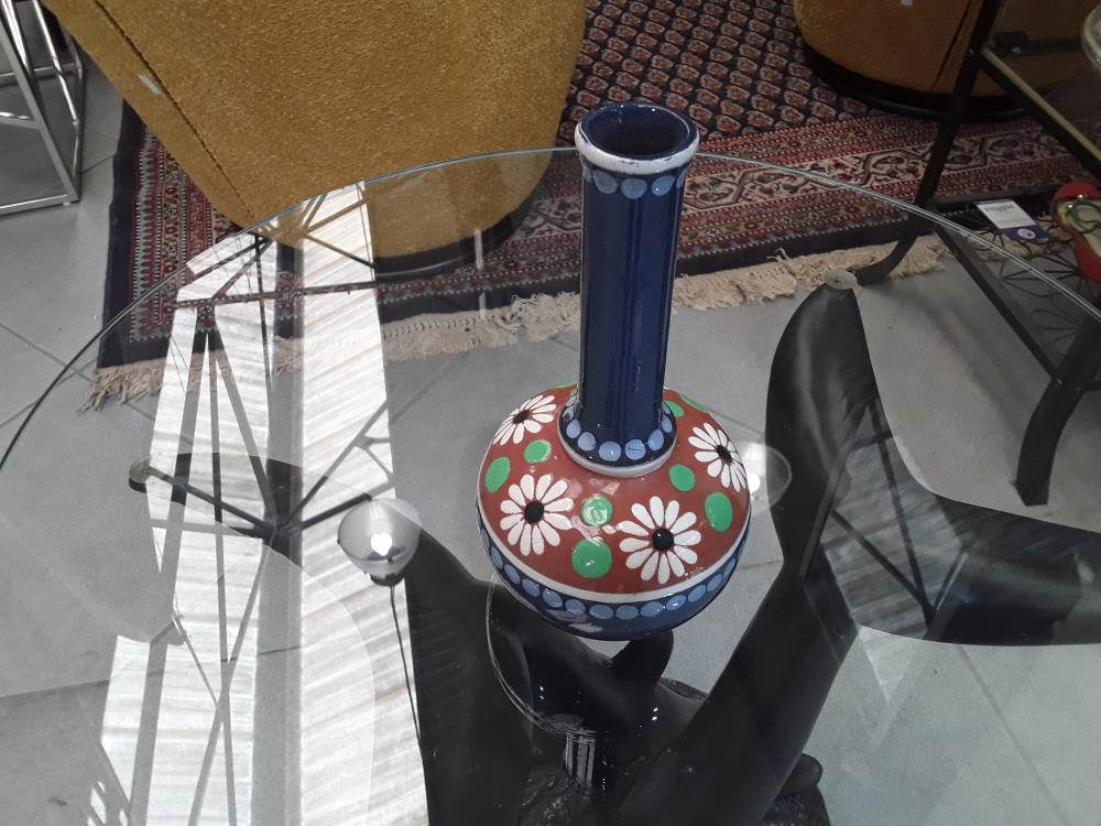 SOLIFLORE EN FAIENCE ÉMAILLÉE. DÉCO FLEUR
