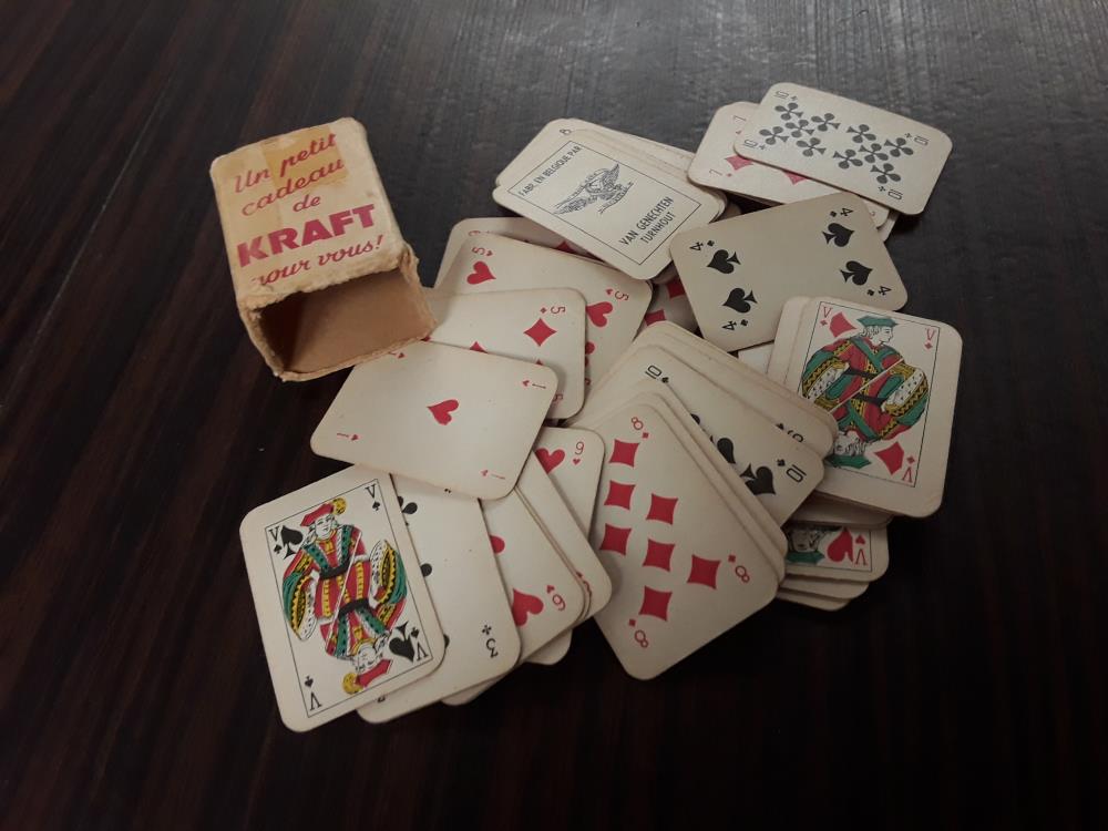 MINI JEU DE CARTE PUBLICITAIRE 2.5 X 3.5 CM