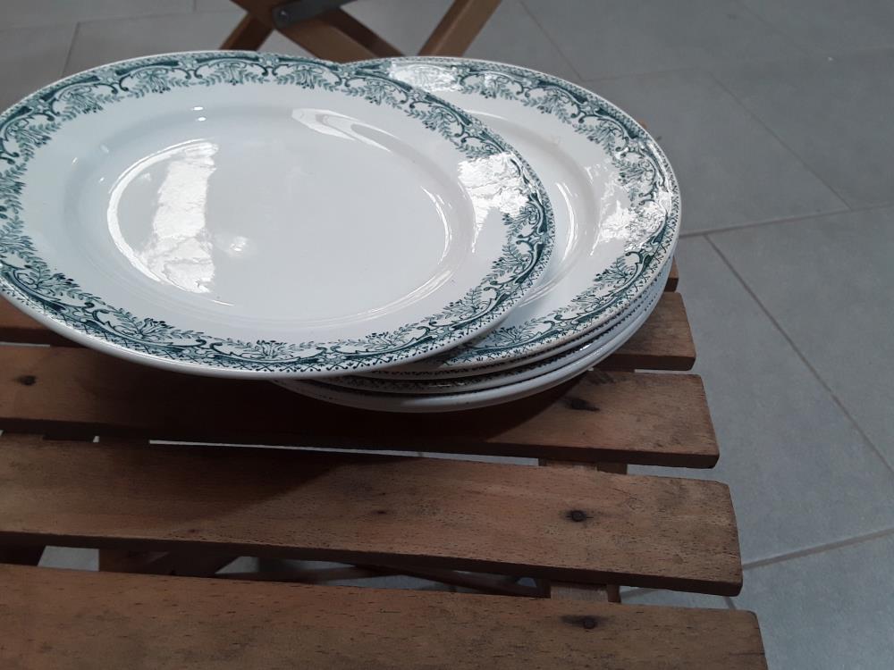 6 ASSIETTES FAIENCE  NIMY