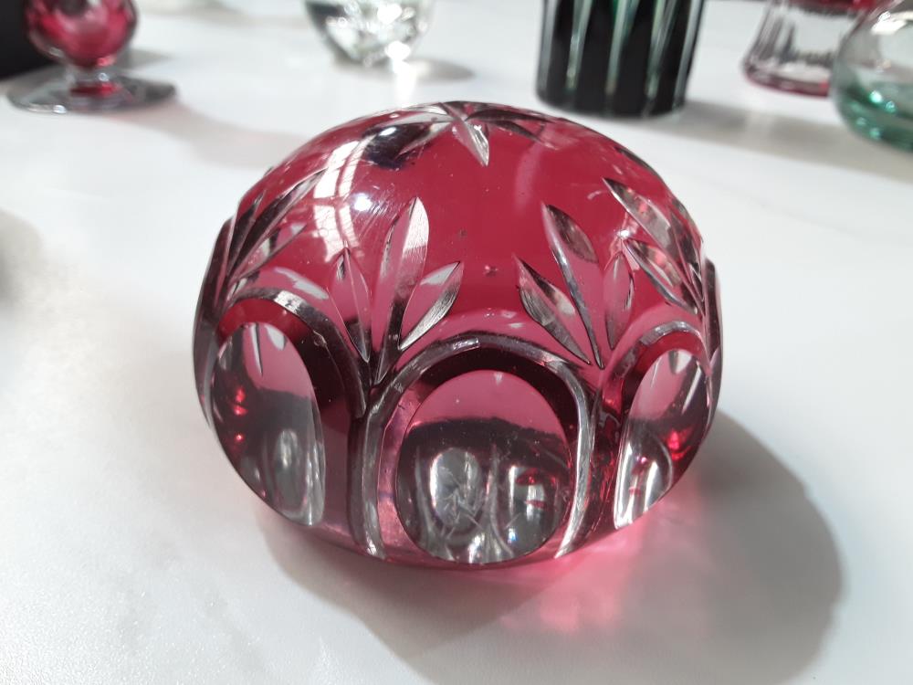 SULFURE PRESSE PAPIER CRISTAL TAILLÉ VAL ST LAMBERT 