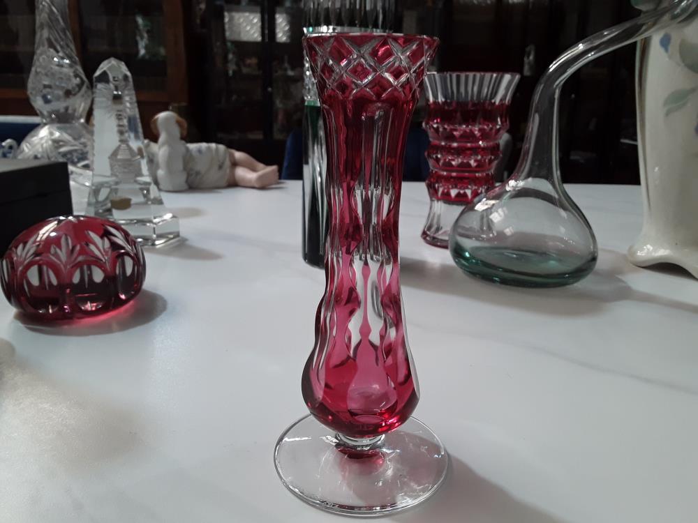 SOLIFLOR VAL ST LAMBERT TAILLÉ ROUGE 