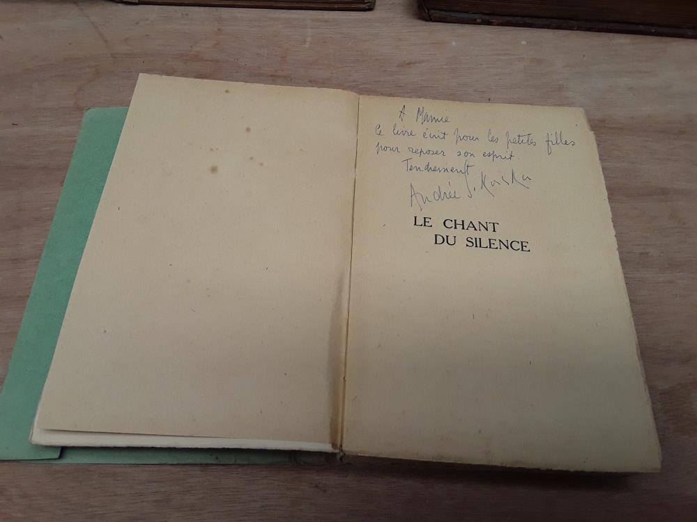 LIVRE LE CHANT DU SILENCE DÉDICACÉ PAR L'AUTEUR 