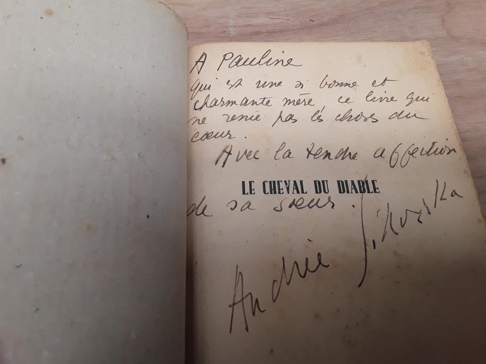 LIVRE LE CHEVAL DU DIABLE DÉDICACÉ PAR L'AUTEUR 