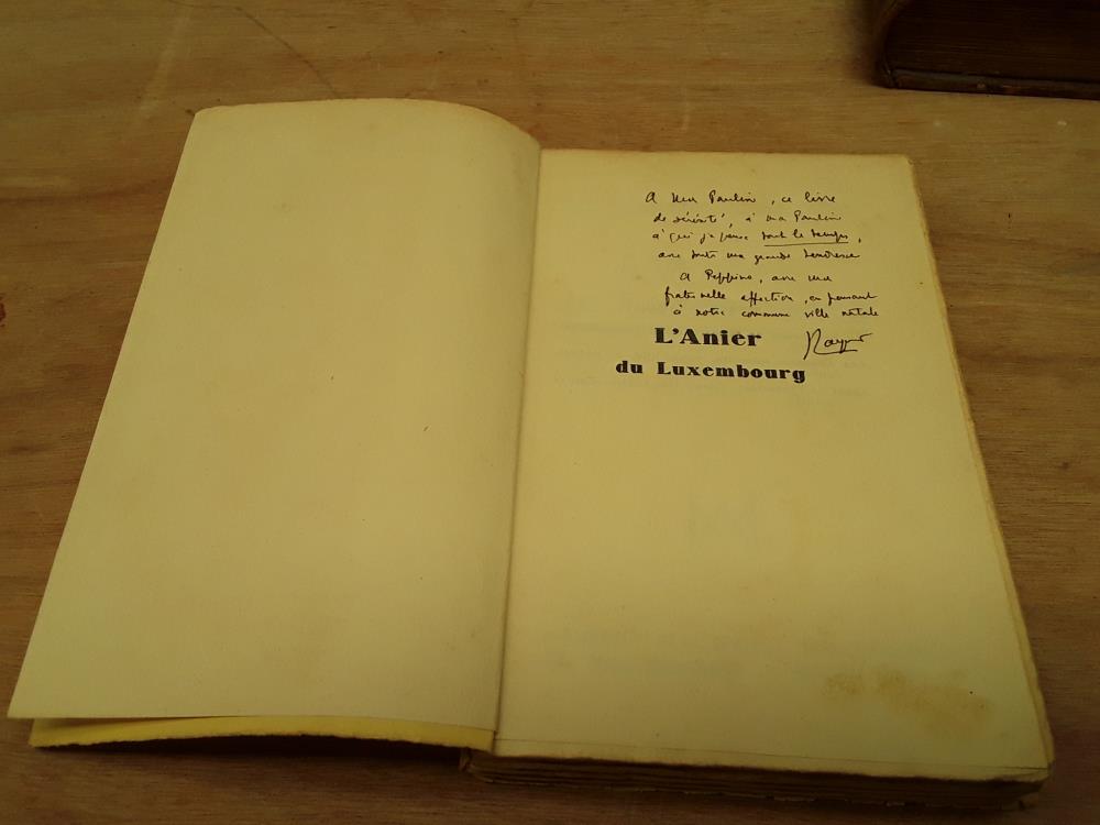 LIVRE L'ANIER DU LUXEMBOURG DICACÉ PAR L'AUTEUR RAYMOND MILLET