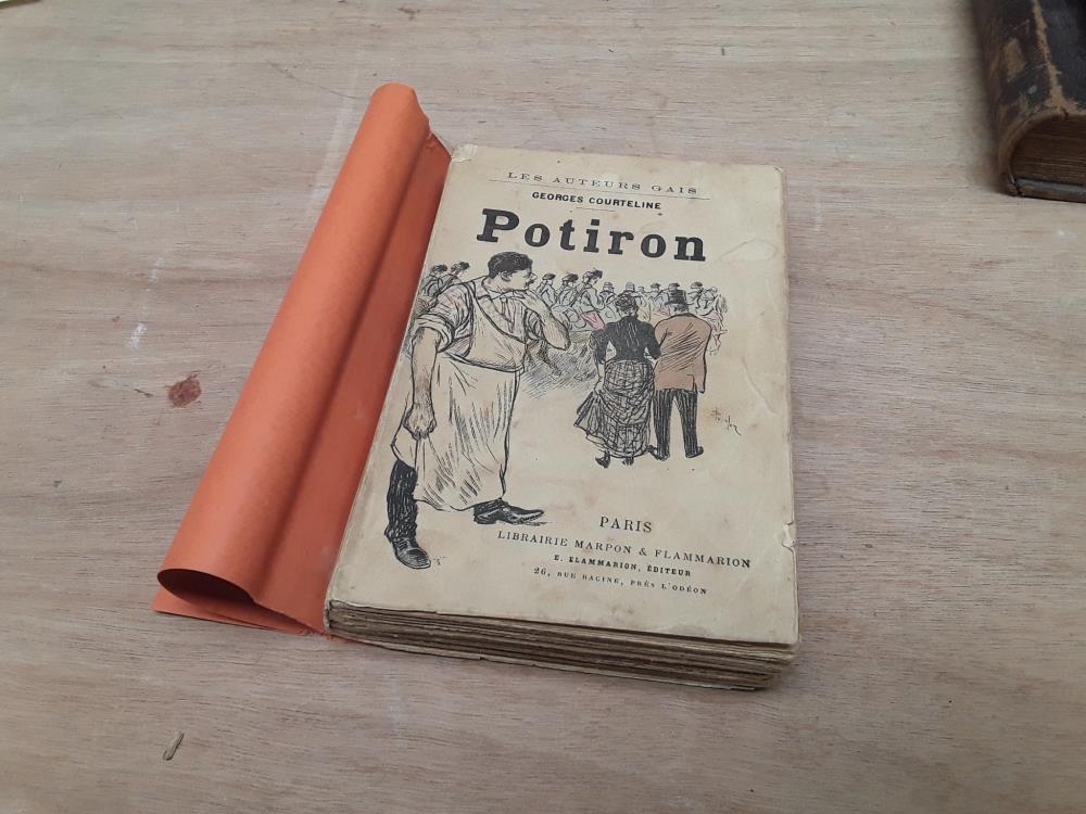LIVRE POTIRON DÉDICACÉ PAR L'AUTEUR GEORGES COURTELINE