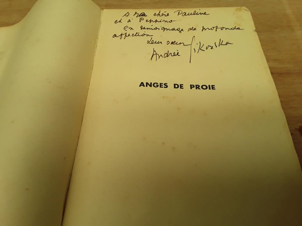 LIVRE ANGES DE PROIE DÉDICACÉ PAR L'AUTEUR ANDRÉE SIKORSKA