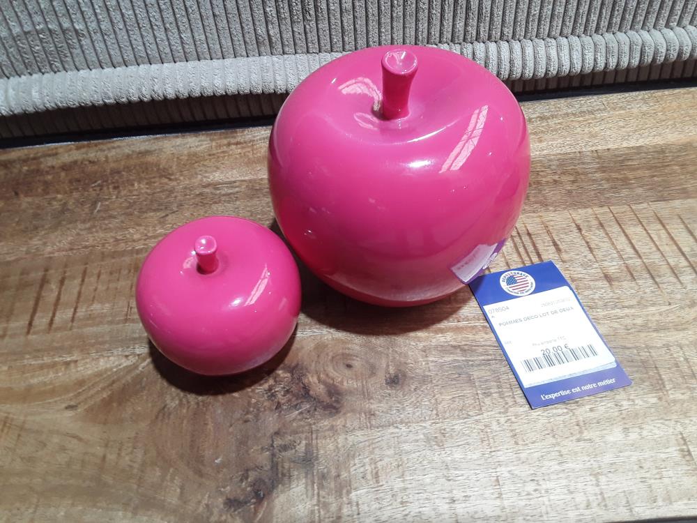 POMMES DECO LOT DE DEUX 