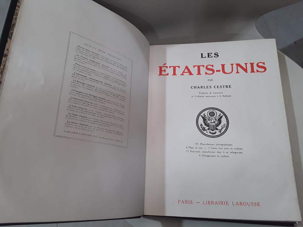 LIVRE LAROUSSE LES ÉTATS-UNIS 1927 