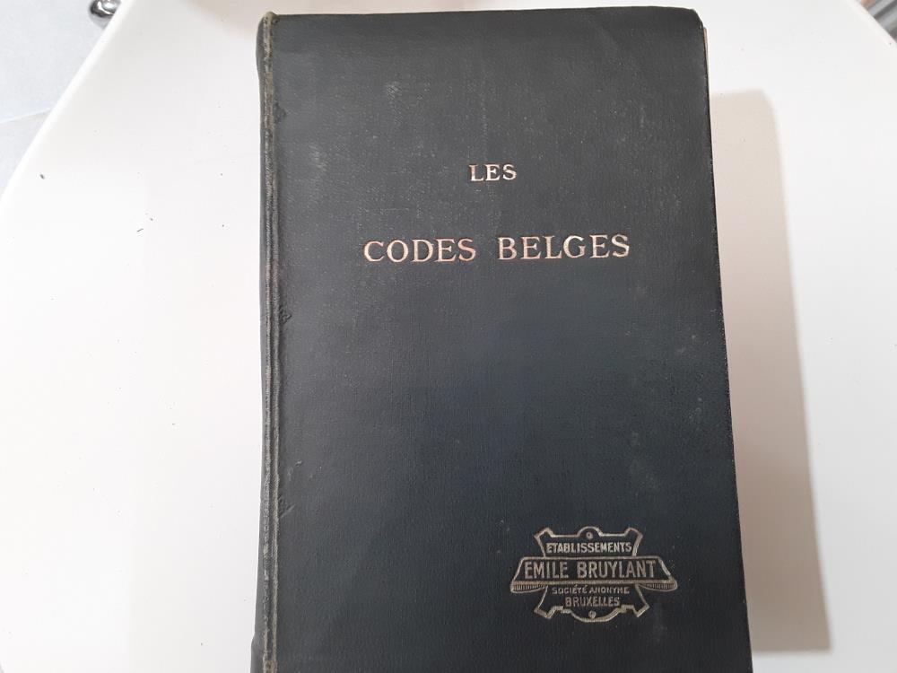 LIVRE LES CODES BELGES 