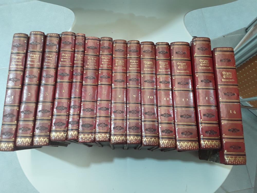 COLLECTION DE LIVRES 14 VOLUMES LE CONTE DE SÉGUR 1834