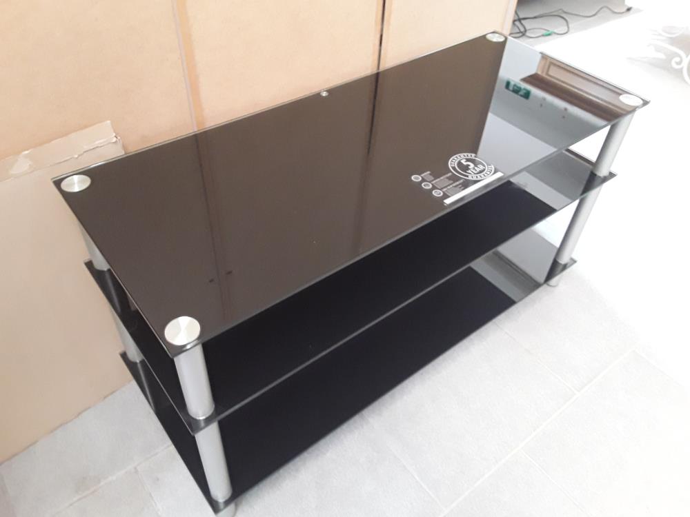 MEUBLE TV NOIR MODERNE 