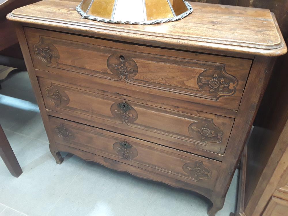 COMMODE 3 TIROIRS EN ORME 