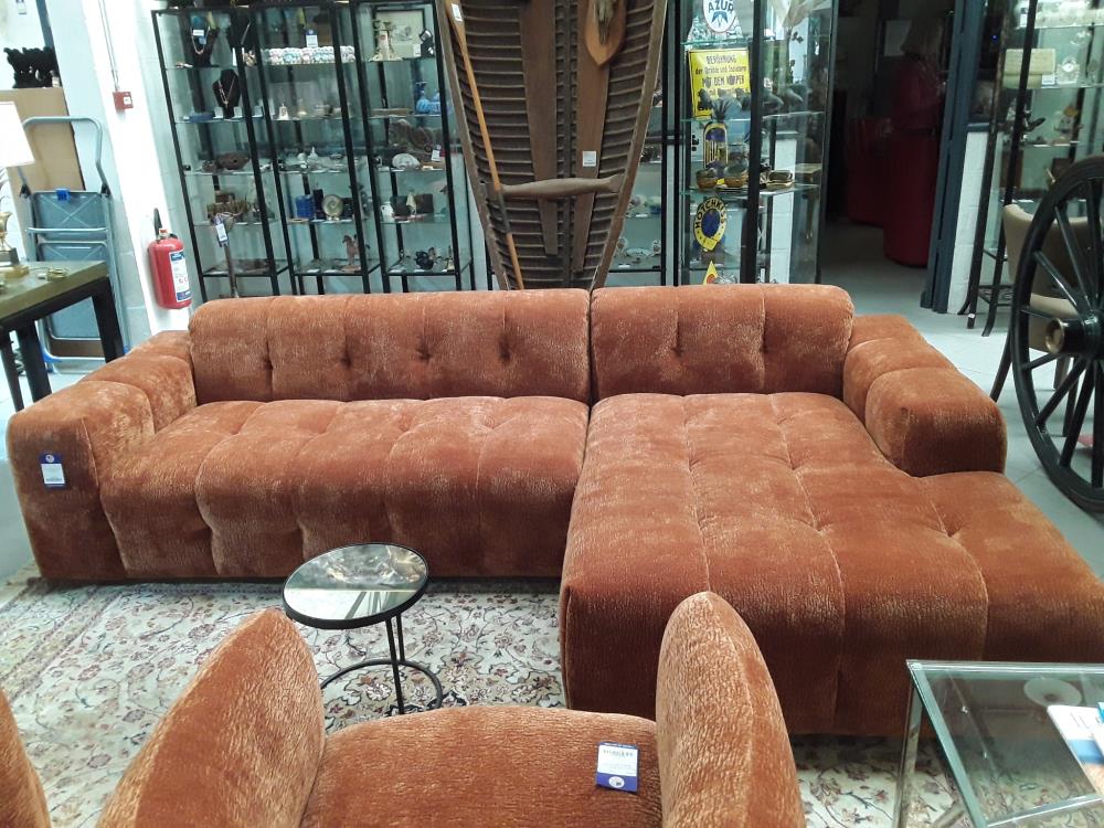 SALON NEUF DESIGN ITALIEN TISSU 3D BRONZE MAISON D'ARCHITECTE