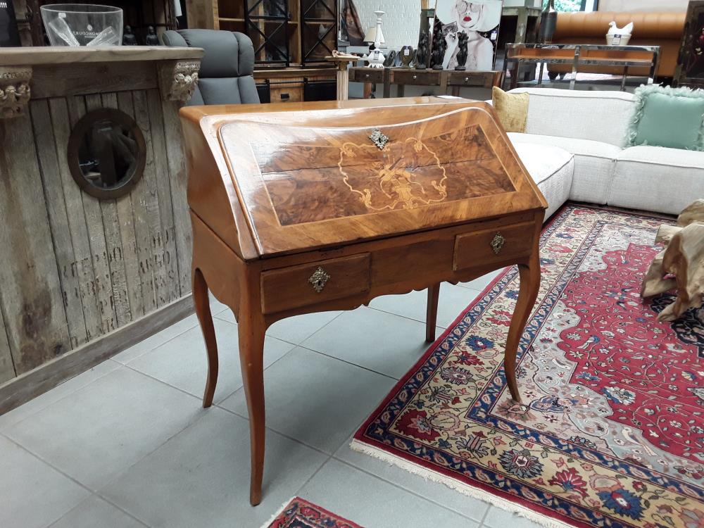 SECRÉTAIRE LOUIS XV 18EME MARQUETÉ EN NOYER ET ERABLE