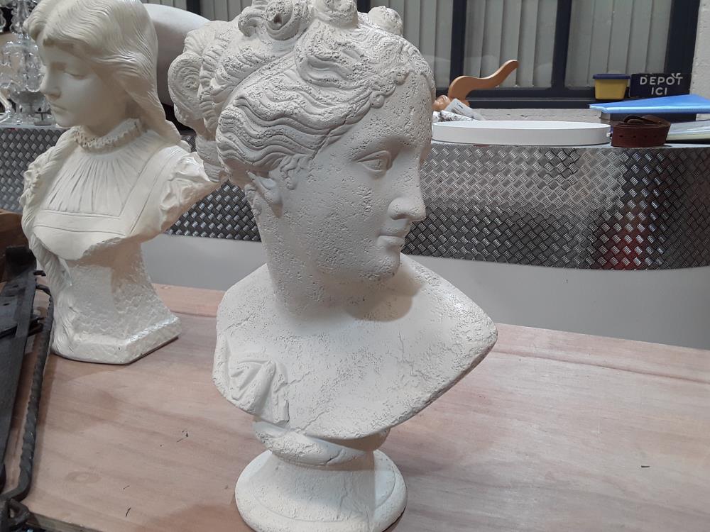 BUSTE FEMME DÉCO EN PLÂTRE 
