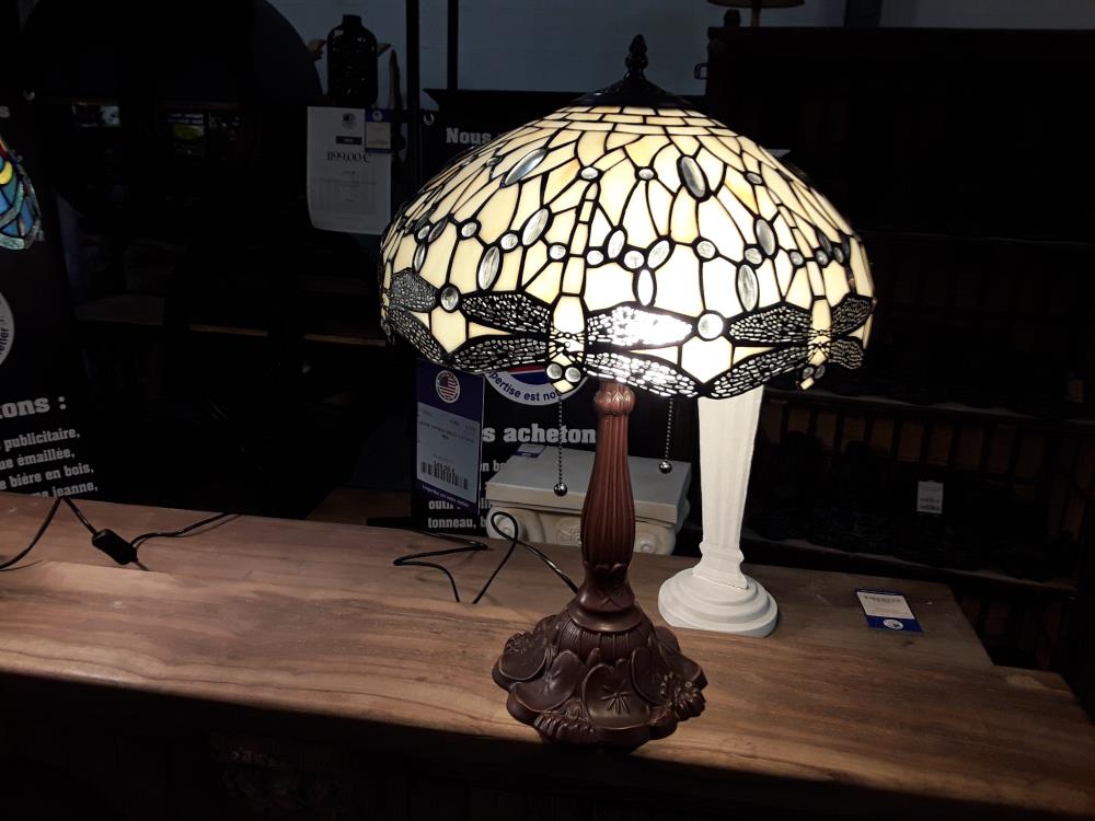 LAMPE TIFFANY DECO VINTAGE 850