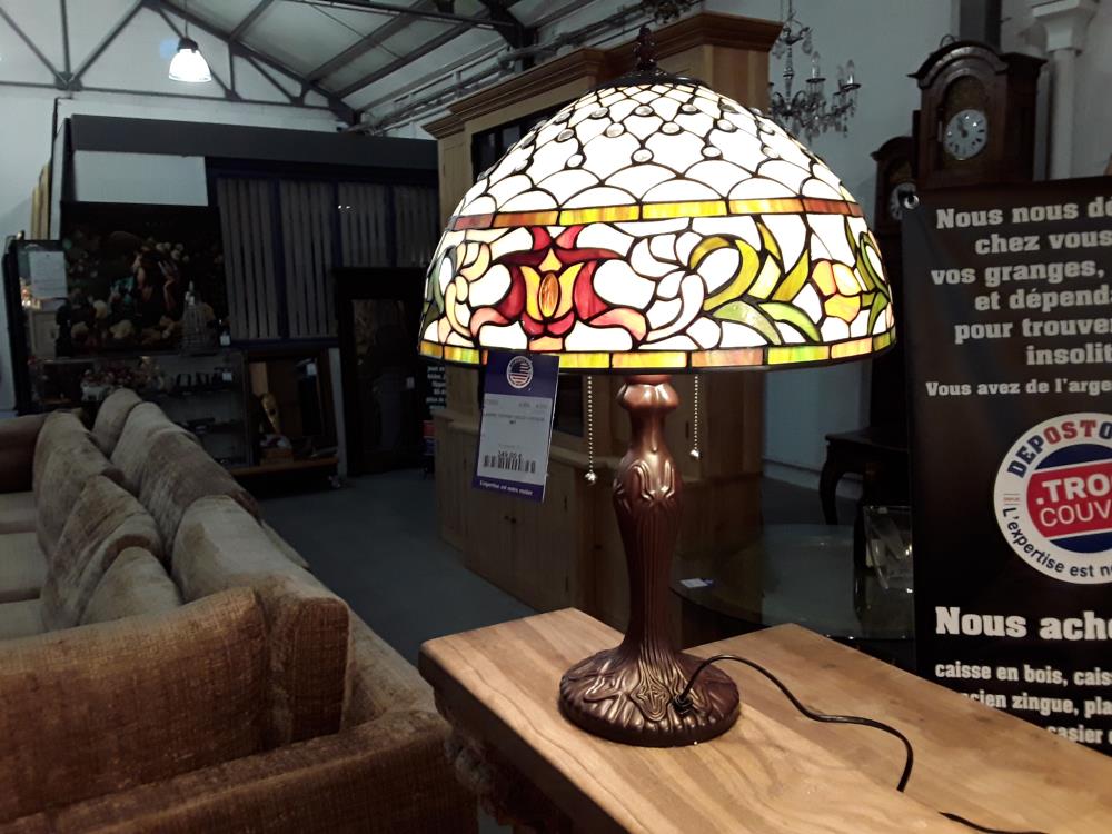 LAMPE TIFFANY DECO VINTAGE 867