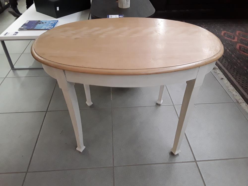 OETITE TABLE PATINÉE BLANC 