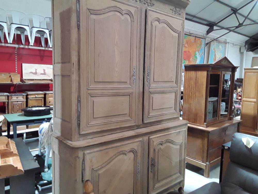 MEUBLE DOUBLE COPRS CHÊNE SABLÉ 19ÈME 