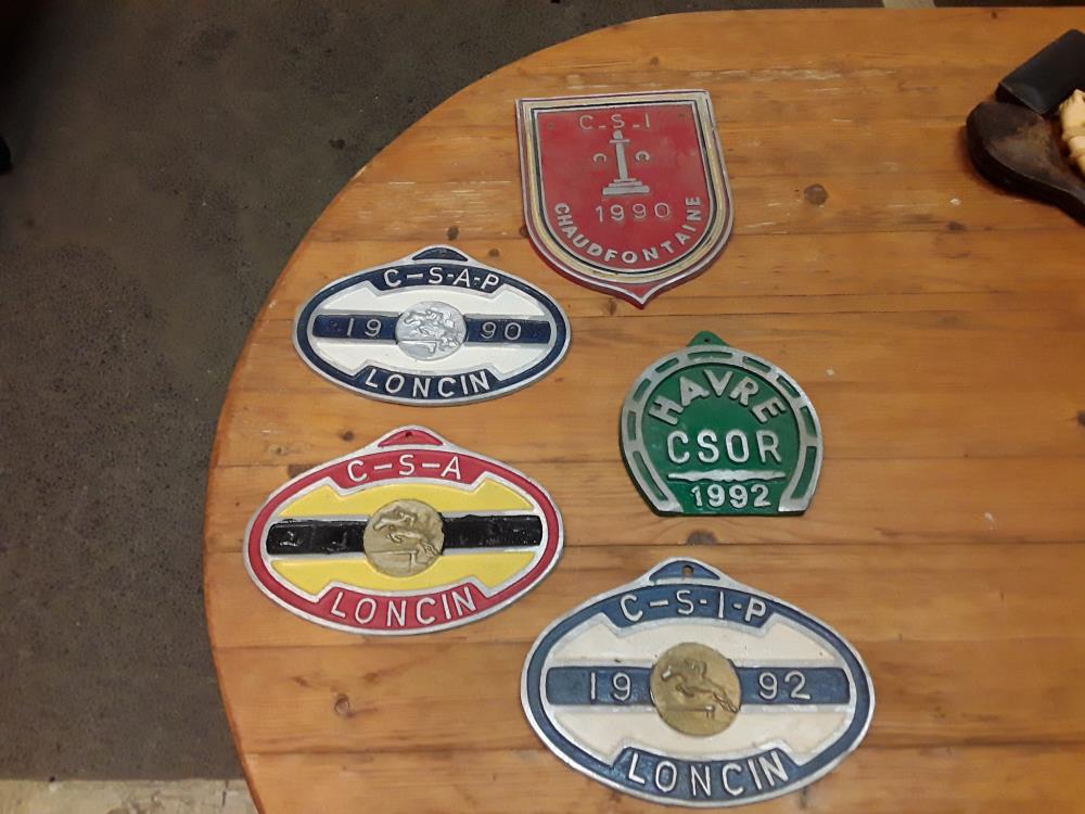 PLAQUE CONCOURS ÉQUESTRE À L'UNITÉ 