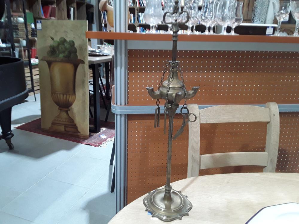 LAMPE À HUILE ROMAINE DEBUT 20EME 