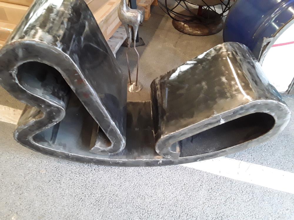 FAUTEUIL EN METAL ART DECO ''LE CORBUSIER'' REPRO 