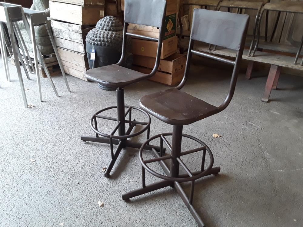 TABOURET METAL DECO LOFT GARAGE 