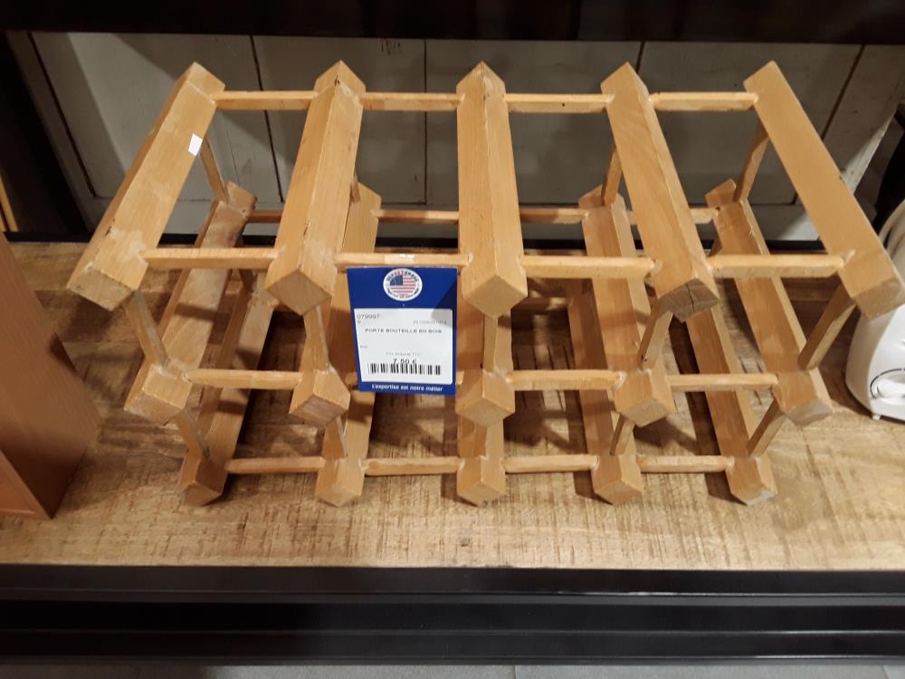 PORTE BOUTEILLE EN BOIS 