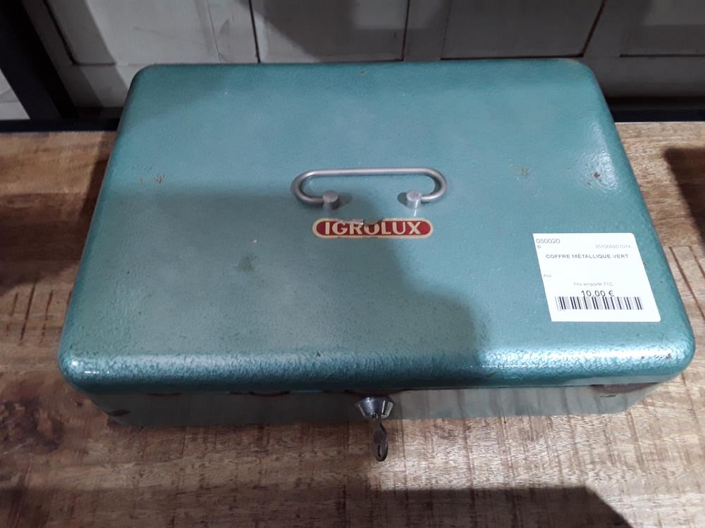 COFFRE MÉTALLIQUE VERT