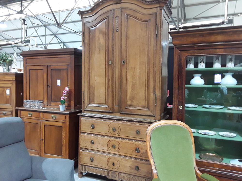 MEUBLE DOUBLE CORPS EN CHÊNE 18ÈME DE LOUIS XVI