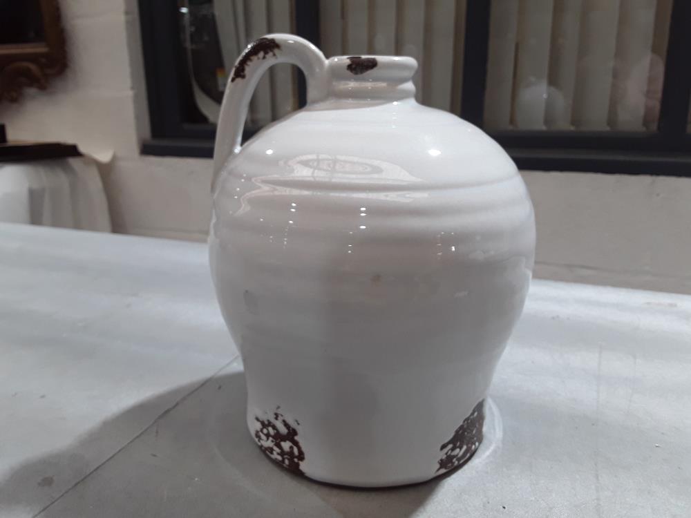 PICHET TERRE CUITE ÉMAILLÉE BLANC 