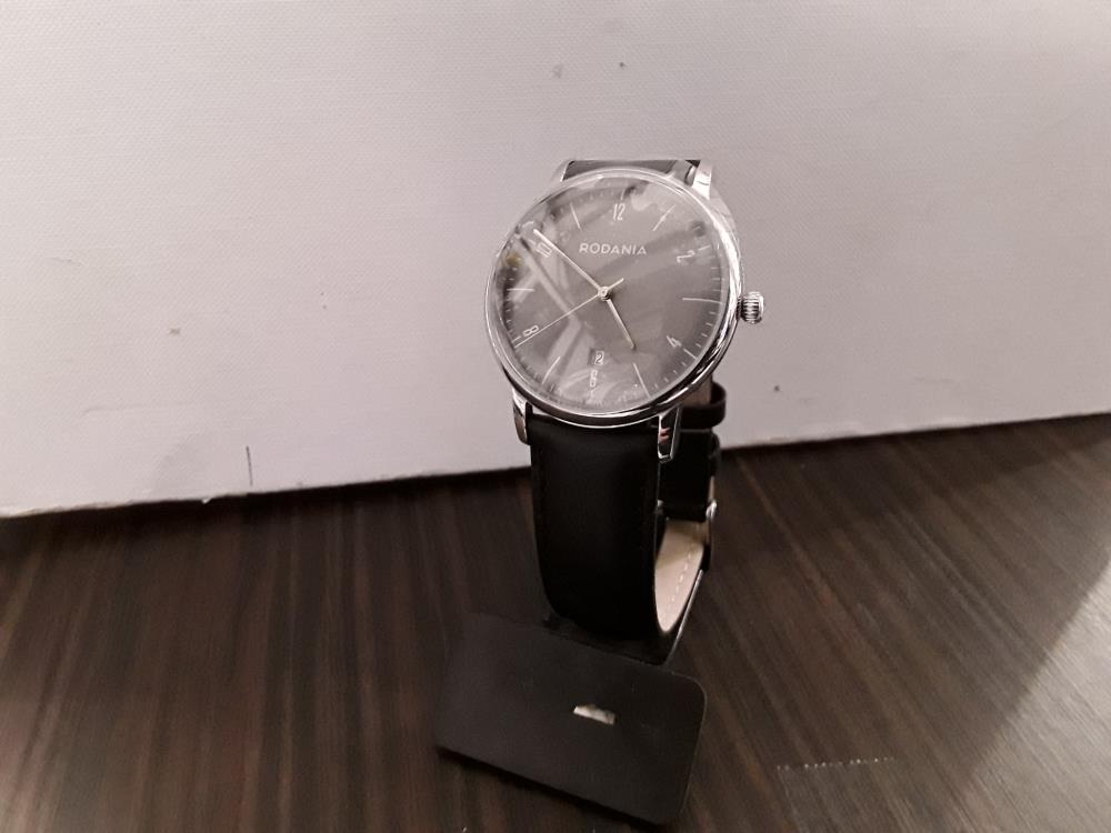 MONTRE LEATH BLACK HOMME