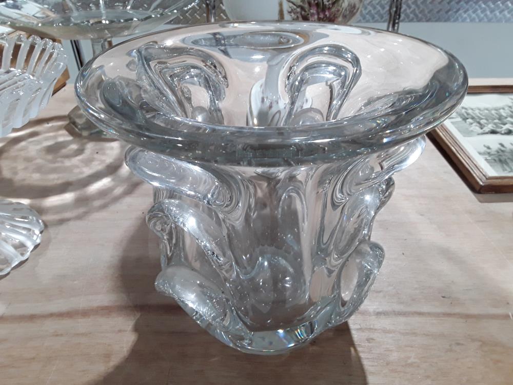 VASE VAL ST LAMBERT ÉTIRÉ 