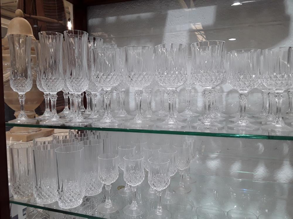 SERIES DE 60 VERRES CRISTAL D'ARQUES