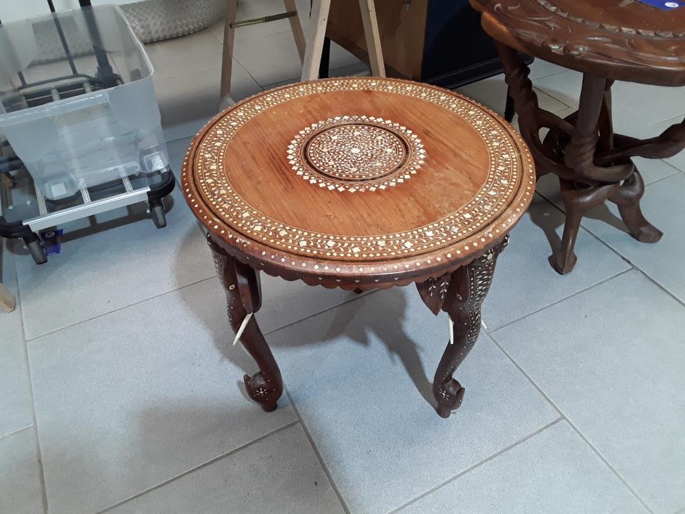 TABLE RONDE PIED ÉLÉPHANT