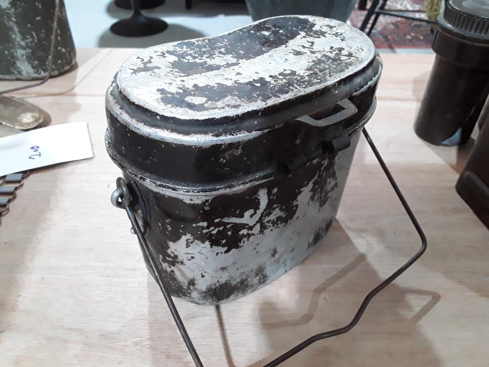 GAMELLE EN ALUMINIUM ALLEMANDE SECTEUR TROIS PONTS 