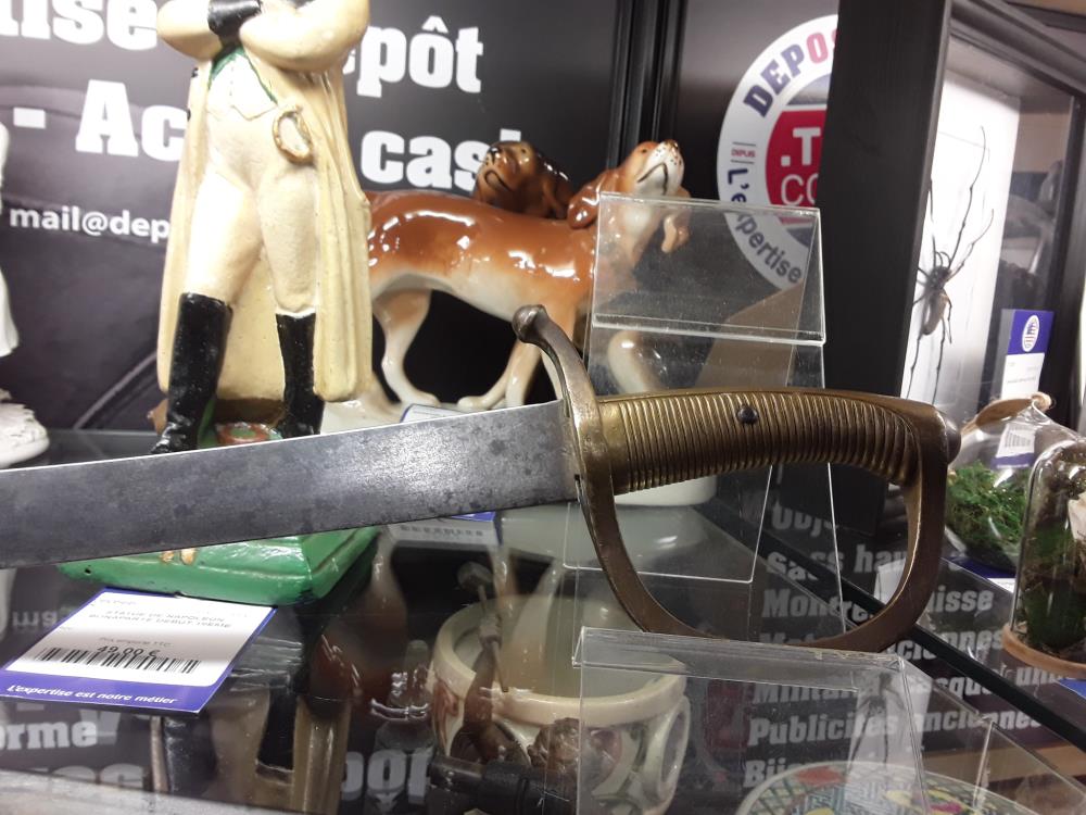 SABRE D'ARTILLERIE LEOPOLD 1ER BELGE 19EME 