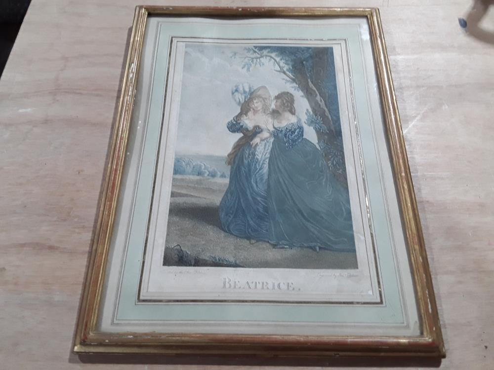 LITHOGRAPHIE 18EME BEATRICE 